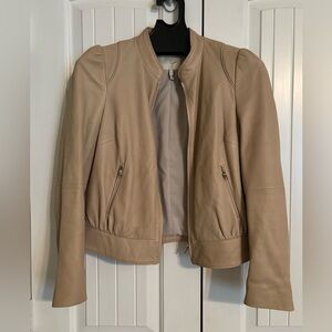 JOIE lamb leather moto jacket. Size S.
